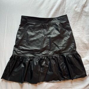 Faux leather skirt